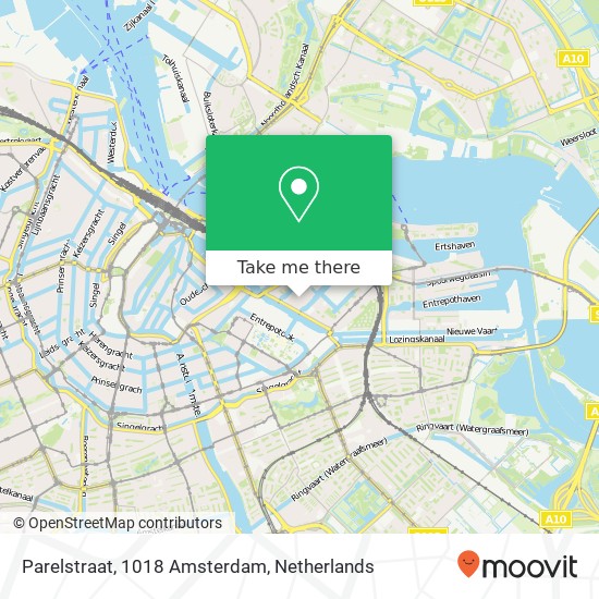 Parelstraat, 1018 Amsterdam map