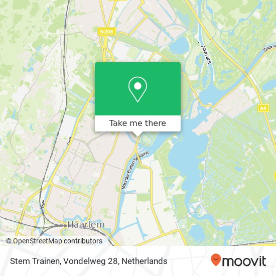 Stem Trainen, Vondelweg 28 Karte