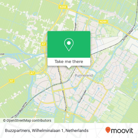 Buzzpartners, Wilhelminalaan 1 map