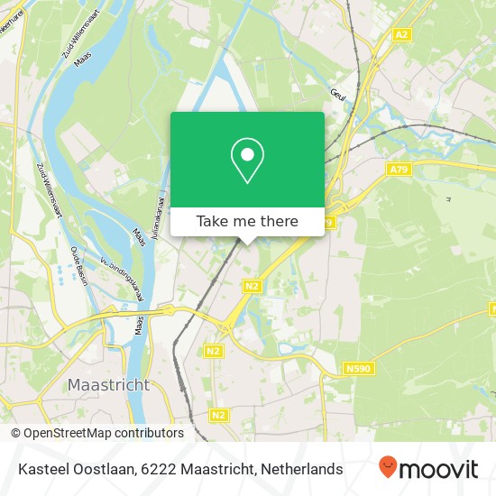 Kasteel Oostlaan, 6222 Maastricht map