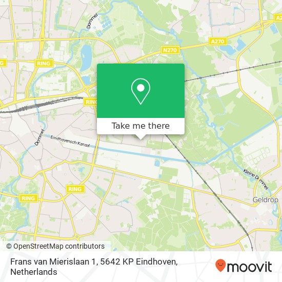 Frans van Mierislaan 1, 5642 KP Eindhoven map