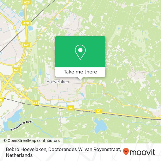 Bebro Hoevelaken, Doctorandes W. van Royenstraat map