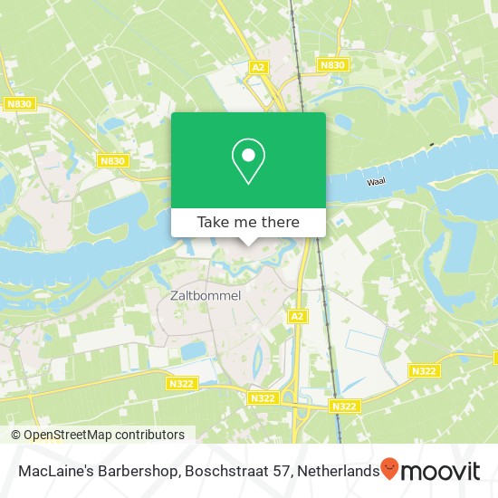 MacLaine's Barbershop, Boschstraat 57 map