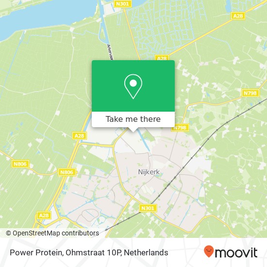 Power Protein, Ohmstraat 10P map