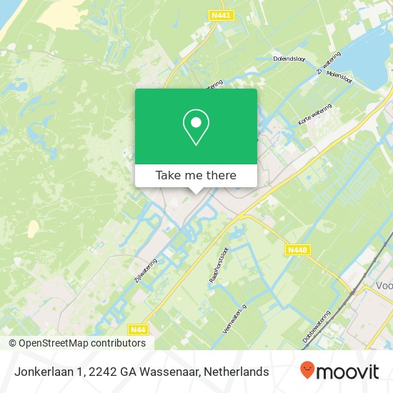 Jonkerlaan 1, 2242 GA Wassenaar map