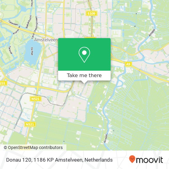 Donau 120, 1186 KP Amstelveen Karte