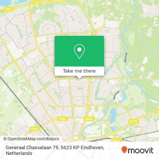 Generaal Chasselaan 79, 5623 KP Eindhoven map