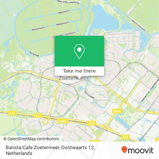 Barista Cafe Zoetermeer, Oostwaarts 12 Karte