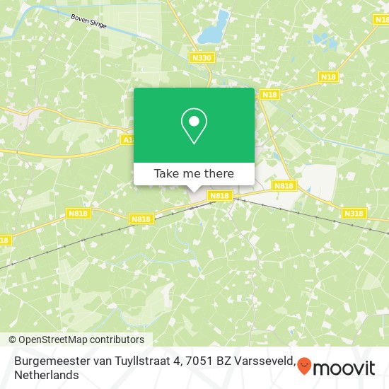 Burgemeester van Tuyllstraat 4, 7051 BZ Varsseveld Karte