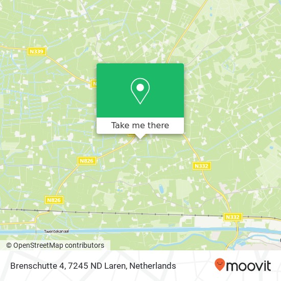Brenschutte 4, 7245 ND Laren map