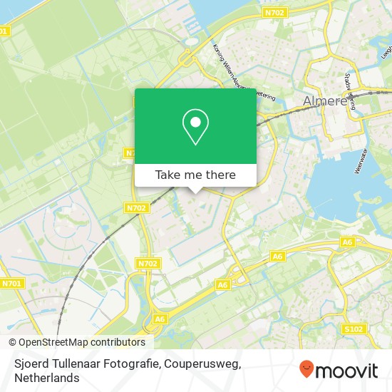 Sjoerd Tullenaar Fotografie, Couperusweg map