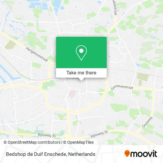 Bedshop de Duif Enschede map
