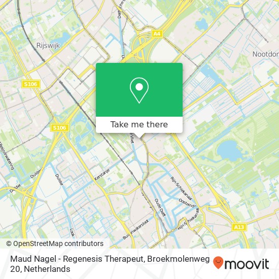 Maud Nagel - Regenesis Therapeut, Broekmolenweg 20 map
