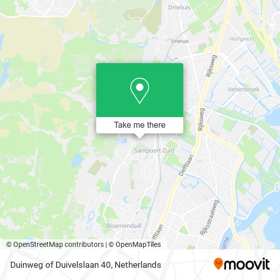 Duinweg of Duivelslaan 40 map