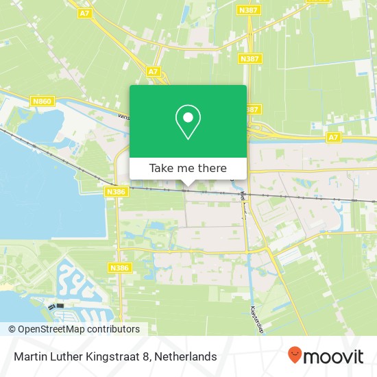 Martin Luther Kingstraat 8, 9601 KN Hoogezand Karte