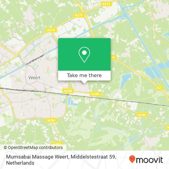 Mumsabai Massage Weert, Middelstestraat 59 Karte