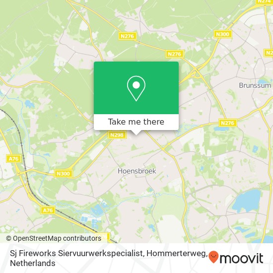 Sj Fireworks Siervuurwerkspecialist, Hommerterweg Karte