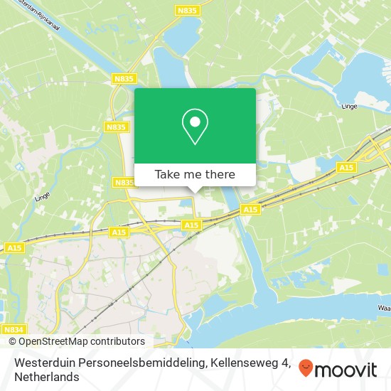 Westerduin Personeelsbemiddeling, Kellenseweg 4 map