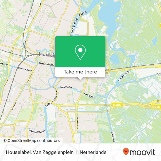 Houselabel, Van Zeggelenplein 1 map