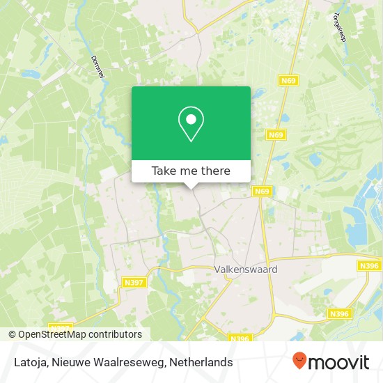 Latoja, Nieuwe Waalreseweg Karte