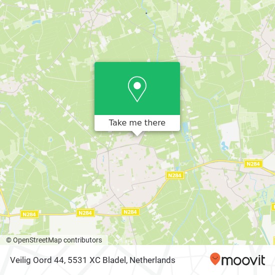 Veilig Oord 44, 5531 XC Bladel map