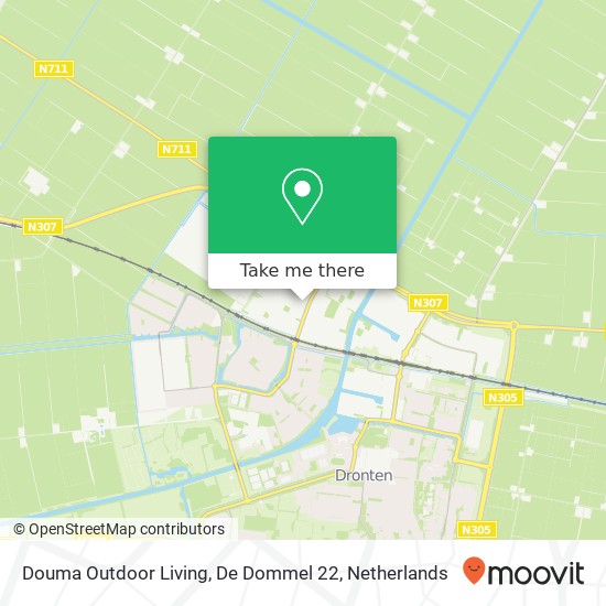 Douma Outdoor Living, De Dommel 22 map