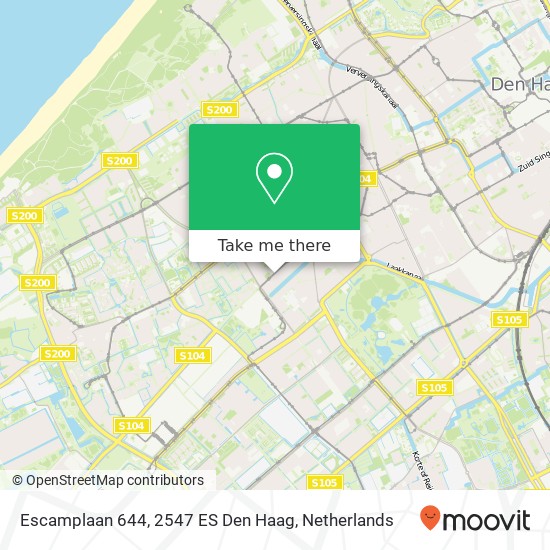 Escamplaan 644, 2547 ES Den Haag map