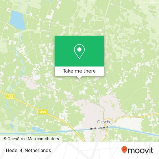 Hedel 4, 5688 LD Oirschot map