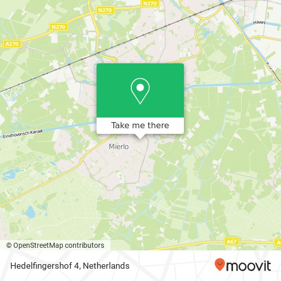 Hedelfingershof 4, 5731 HA Mierlo map