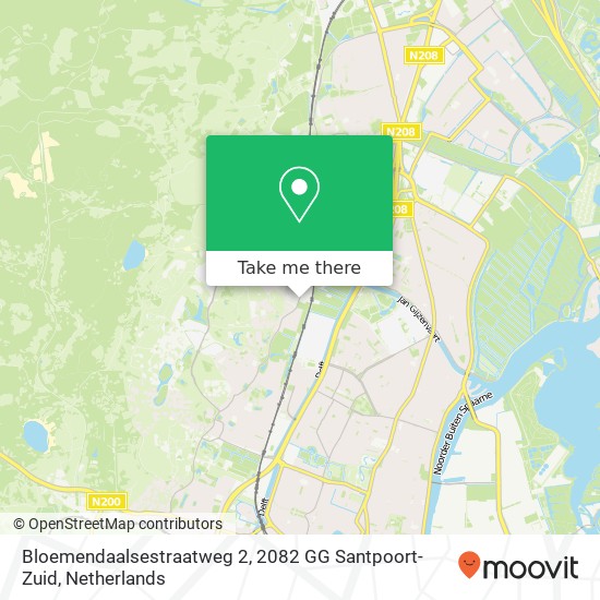 Bloemendaalsestraatweg 2, 2082 GG Santpoort-Zuid Karte