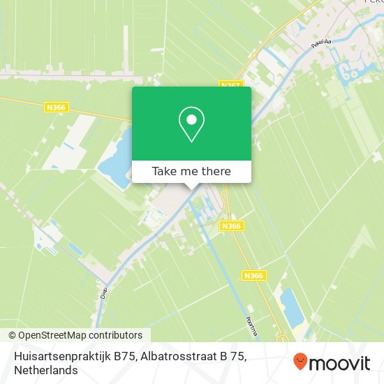 Huisartsenpraktijk B75, Albatrosstraat B 75 Karte