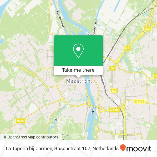 La Taperia bij Carmen, Boschstraat 107 Karte