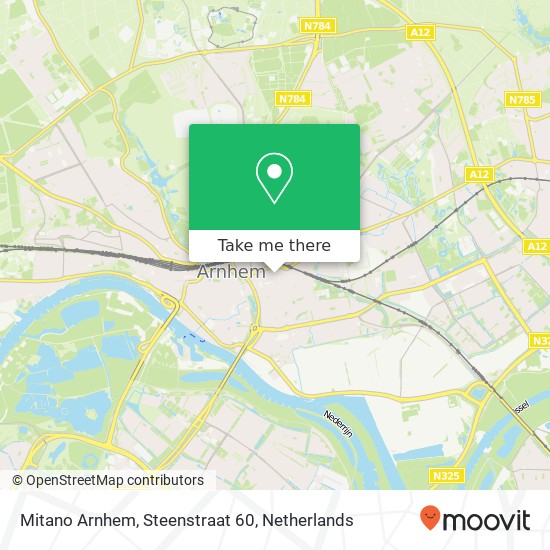 Mitano Arnhem, Steenstraat 60 map
