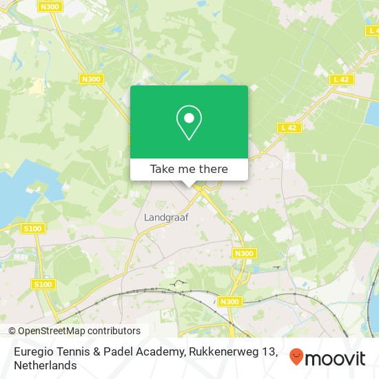 Euregio Tennis & Padel Academy, Rukkenerweg 13 map