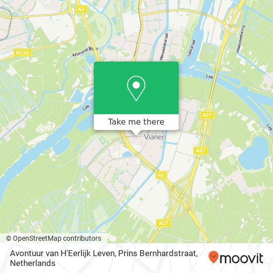 Avontuur van H'Eerlijk Leven, Prins Bernhardstraat map