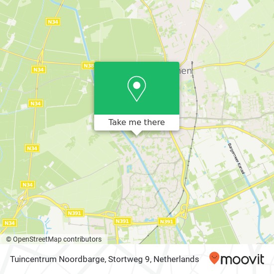 Tuincentrum Noordbarge, Stortweg 9 map