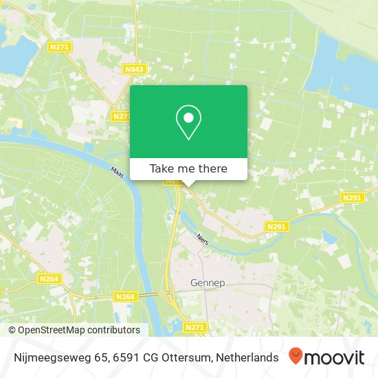 Nijmeegseweg 65, 6591 CG Ottersum Karte