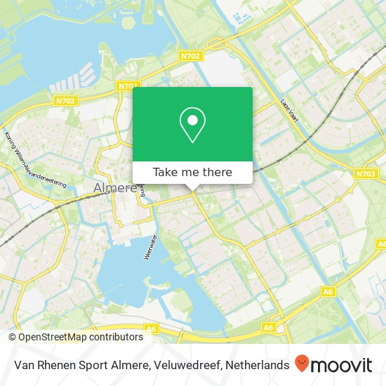 Van Rhenen Sport Almere, Veluwedreef map