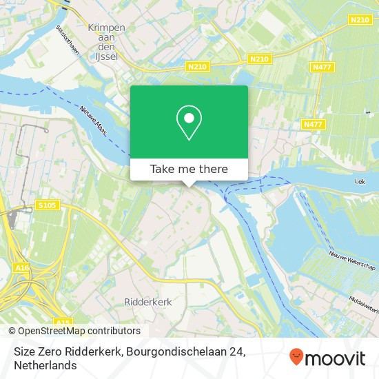 Size Zero Ridderkerk, Bourgondischelaan 24 map