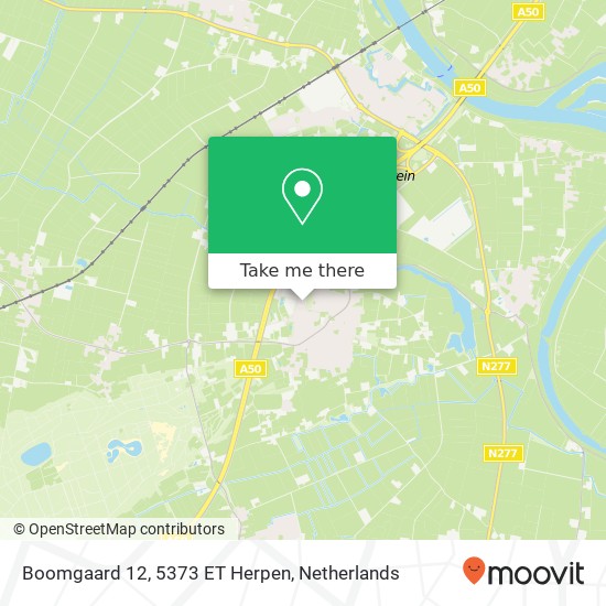 Boomgaard 12, 5373 ET Herpen map