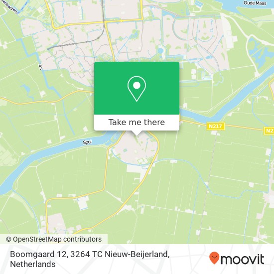 Boomgaard 12, 3264 TC Nieuw-Beijerland map