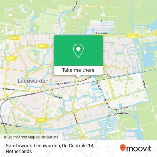 Sportsworld Leeuwarden, De Centrale 14 map