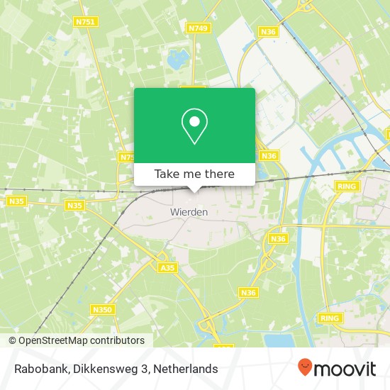 Rabobank, Dikkensweg 3 map