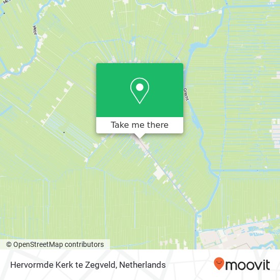 Hervormde Kerk te Zegveld, Hoofdweg 72 map