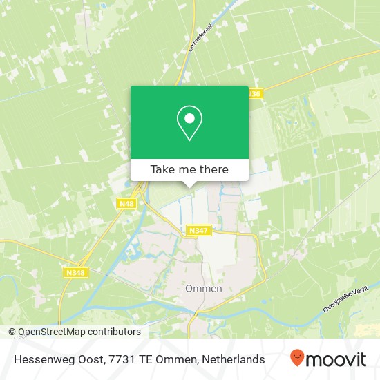 Hessenweg Oost, 7731 TE Ommen map