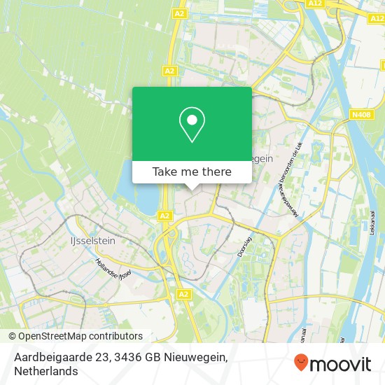 Aardbeigaarde 23, 3436 GB Nieuwegein map