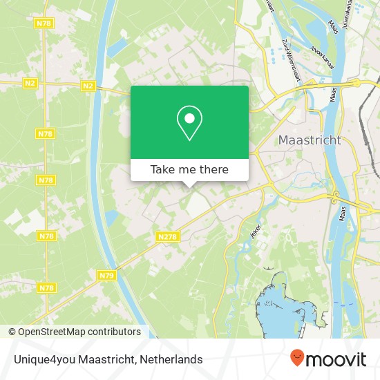 Unique4you Maastricht map