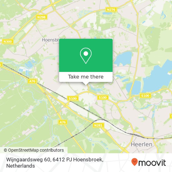 Wijngaardsweg 60, 6412 PJ Hoensbroek Karte
