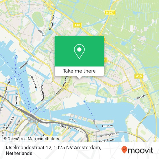 IJselmondestraat 12, 1025 NV Amsterdam map