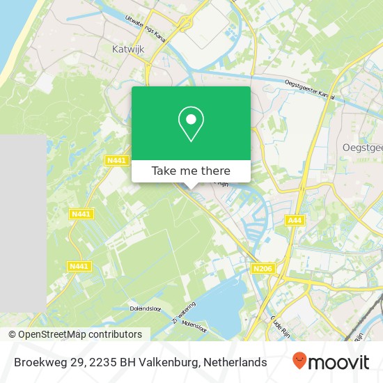 Broekweg 29, 2235 BH Valkenburg map